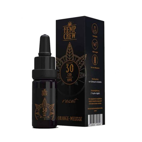 Hemp Crew-Reset-Orange Melisse-CBD Öl-30%-geschmack-10ml