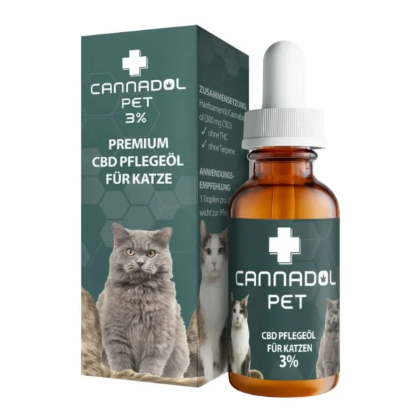 Cannadol Pet 3% Premium CBD Öl für Katzen - (10 ml)